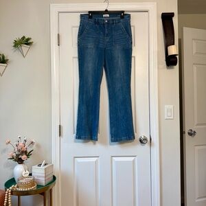 Nicole Miller Flare Blue Women's Jeans